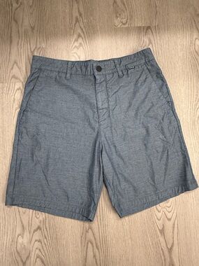⛳️ Hurley Men's Blue Chambray Golf Shorts Size 32 ⛳️